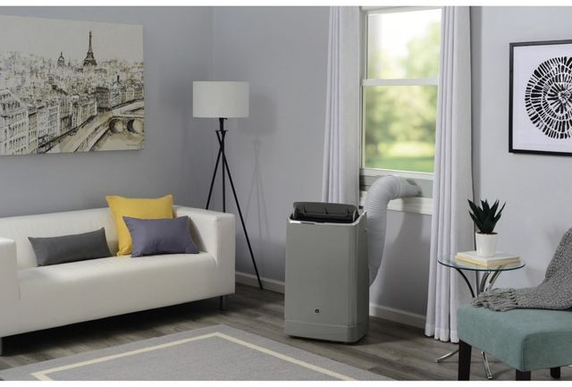 GE® 10500 BTU's Gray Smart Portable Air Conditioner-2