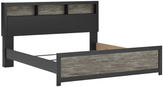 Signature Design by Ashley® Jonnifer Black/Gray King Bookcase Bed-2