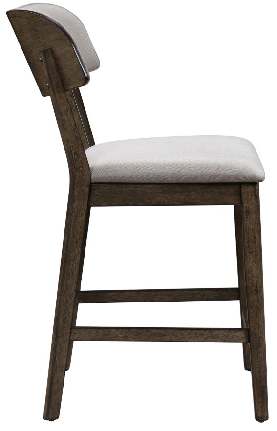 New Classic® Home Furnishings Rex Beige/Walnut Counter Stool-3