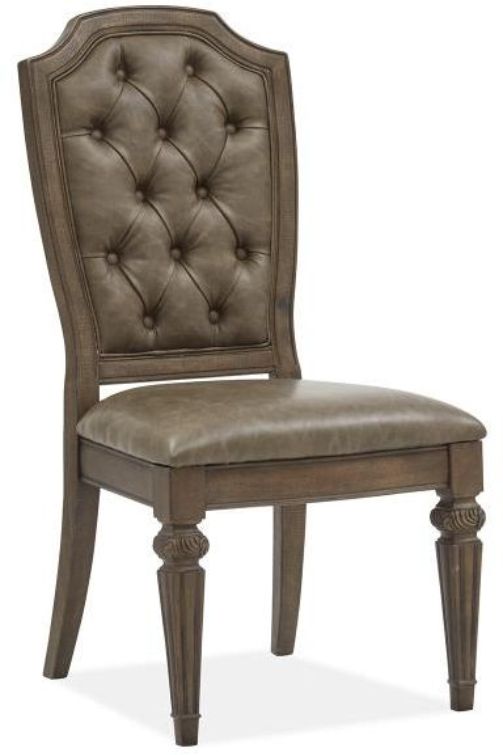 Magnussen Home® Durango Willadeene Brown Dining Side Chair with Upholstered Seat & Back-0