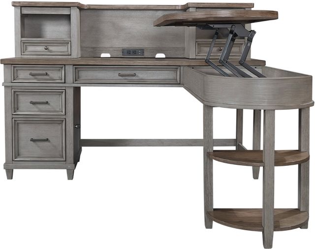aspenhome® Caraway Aged Slate Desk-2