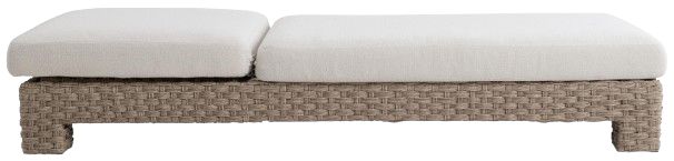 Bernhardt Trieste Bernhardt Exteriors Pampas/White Fabric/Wicker Outdoor Chaise-4