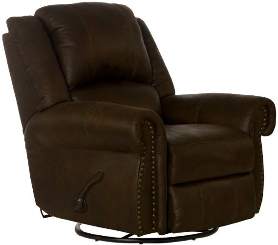 Catnapper® Pickett Walnut Swivel Glider Recliner-0