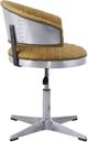 ACME Furniture Brancaster Chrome/Turmeric Leather Adjustable Swivel Stool-4