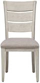 Liberty Furniture Farmhouse Reimagined Antique White/Khaki Ladder Back Upholstered Side Chair-2