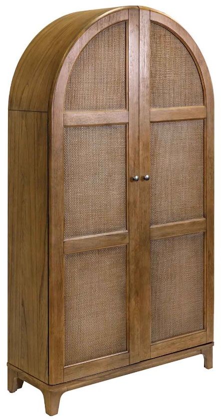 Martin Furniture Quincey Dining Golden Brown Arch Shaped Bar Cabinet-0