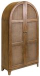 Martin Furniture Quincey Dining Golden Brown Arch Shaped Bar Cabinet-0