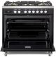 Verona® Ultima 36" Matte Black Pro Style Dual Fuel Range-4