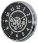 YHD Black/Chrome Wall Clock-1