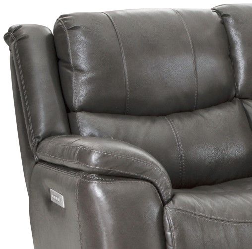 HomeStretch Galaxy Black Power Reclining Loveseat-1