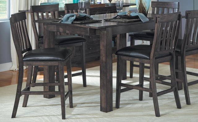 A-America® Mariposa Warm Gray Slat Back Bar Stool-1
