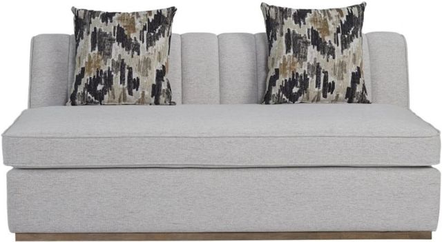 Bernards Elure Gray Channel Loveseat-2