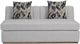 Bernards Elure Gray Channel Loveseat-2