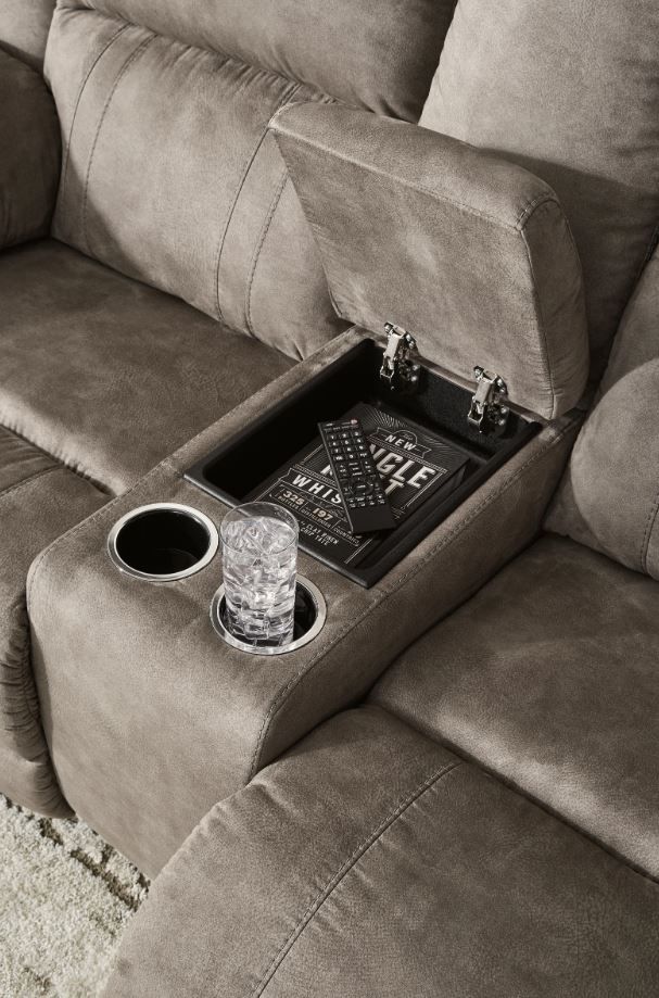 Signature Design by Ashley® Laresview Fossil Manual Reclining Loveseat-4