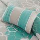 Olliix by Madison Park Aqua Queen Lola Comforter Set-5