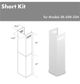 ZLINE 2 Piece 12" Stainless Steel Wall Hood Extension Kit-1