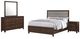 Coaster® Welsley 4-Piece Walnut Queen Bedroom Set-0