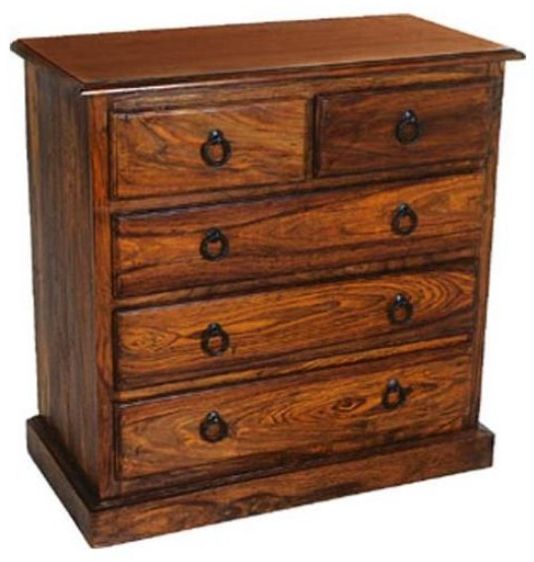 Jaipur Furniture Ganga Brown 5-Drawer Chest-0