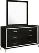 New Classic® Home Furnishings Huxley Black Dresser and Mirror-0