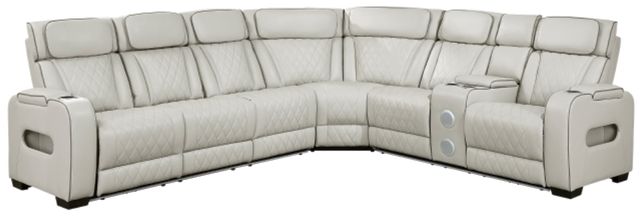 Homelegance® Fairway 3-Piece Taupe Power Reclining Sectional with Right Side Console-0