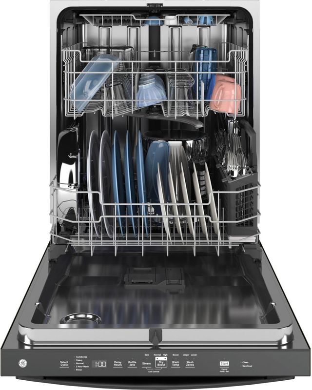Scratch N' Dent GE® 24" Black Top Control Built In Dishwasher-2