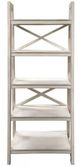 Million Dollar Rustic Frosted White Ladder Bookshelf-0