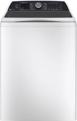 GE Profile™ 6.2 Cu. Ft. White on White Impeller Top Load Washer with Smarter Wash Technology