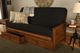 Kodiak Furniture Lexington Canton Black/Weathered Brown Full Futon and Storage Drawer with Mattress-4