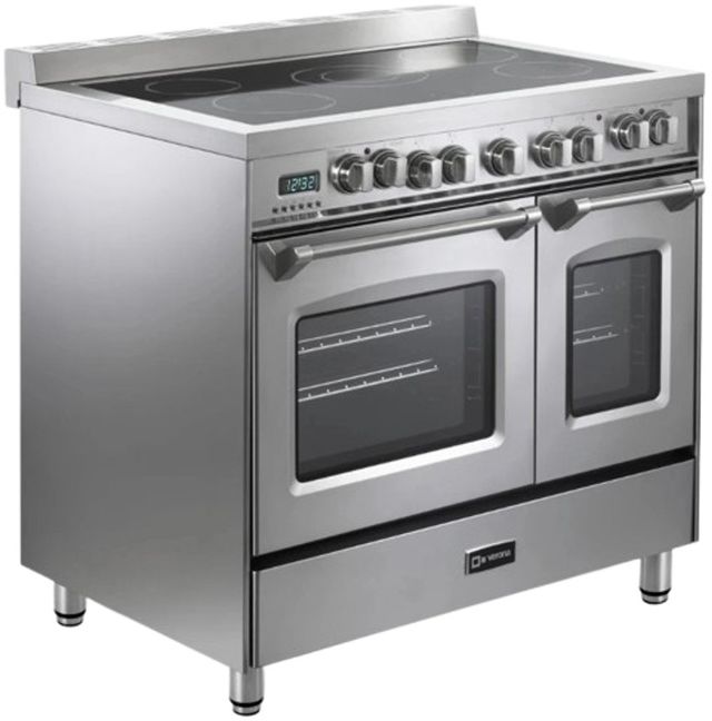 Verona® Prestige 36" Stainless Steel Double Oven Pro Style Electric Range-1