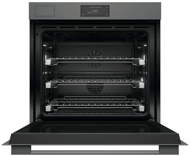 Fisher & Paykel Series 11 Minimalist 30" Grey Glass Steam Assist Wall Oven with Self-Cleaning-1