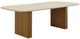 ACME Furniture Lidi Beige Dining Table with Brown Natural Base-0
