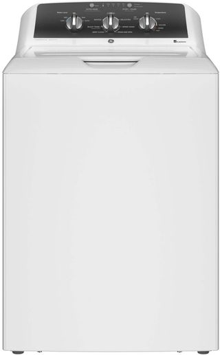 GE® 4.3 Cu. Ft White Top Load Washer with Stainless Steel Basket