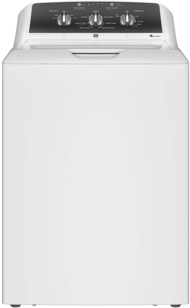 GE® 4.3 Cu. Ft White Top Load Washer with Stainless Steel Basket-0
