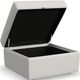 Flex by Flexsteel® Frost Storage Square Storage Ottoman-3