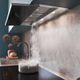 Falmec Move 30" Scotch Brite Stainless Steel with Black Tempered Glass Under Cabinet Range Hood-4