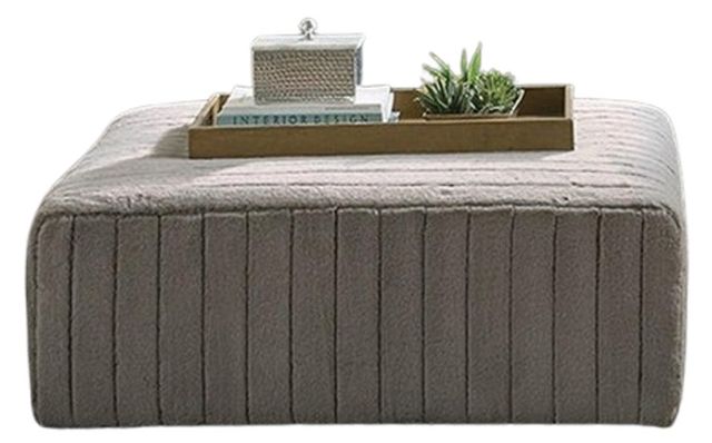 Furniture of America® Elmhurst Charcoal Ottoman-0