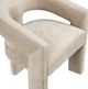 Crestview Collection Florence Champagne Upholstered Dining Arm Chair-3