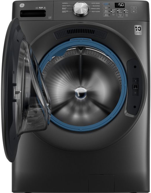 GE® Carbon Graphite Front Load Washer and Electric Dryer Laundry Pair-3