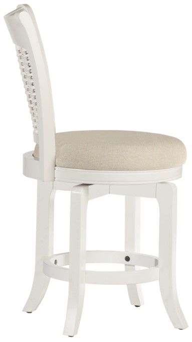 HH2 Home Bayberry White Swivel Counter Stool-2