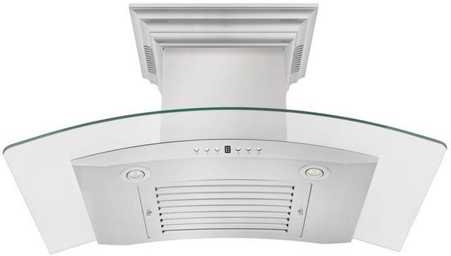 ZLINE 48" Stainless Steel Wall Mounted Range Hood with CrownSound® Bluetooth Speakers-2