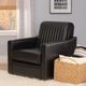 Powell® Carter Black Swivel Accent Chair-1