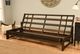 Kodiak Furniture Aspen Suede Black/Reclaim Mocha Full Futon with Mattress-1
