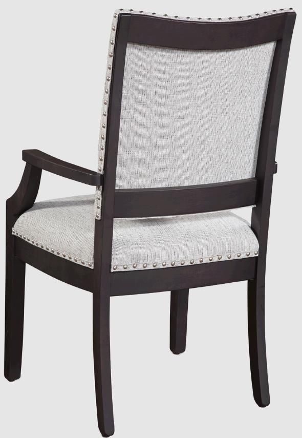 Urban Collections by Yutzy Woodworking Harper Dark Gray/White Lydia Arm Dining Chair-1