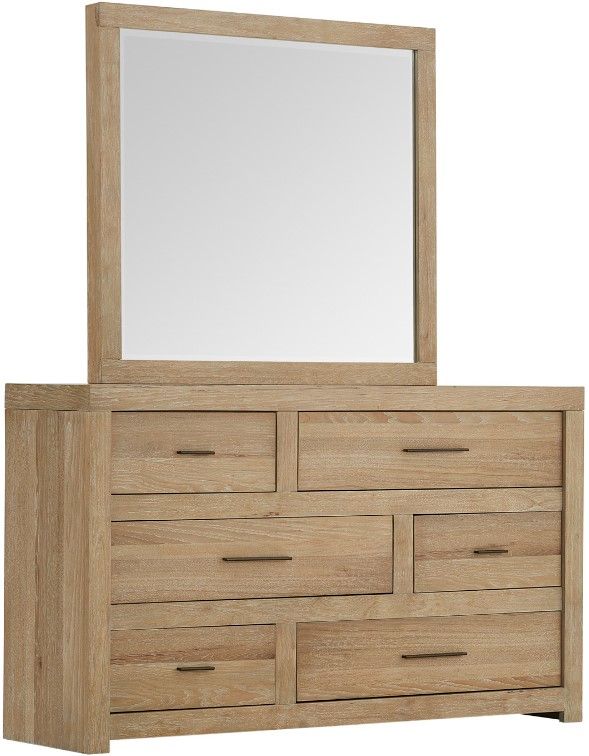 aspenhome® Modern Loft Modern Khaki 6-Drawer Dresser-1