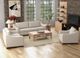 International Furniture Direct Natural Parota Ivory Arm Chair-1