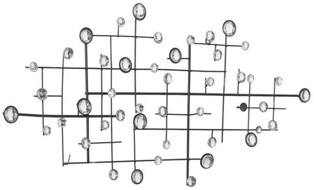 Deco Marche Silver Abstract Wall Decor-1
