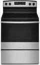 Amana® 30" Stainless Steel Freestanding Electric Range with Extra-Large Oven Window-0