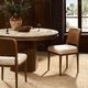 Four Hands Ryver Antwerp Natural/Chaps Saddle Dining Chair-1