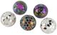 A & B Home Abbot 5-Piece Black/Clear Mosaic Deco Ball Set-1