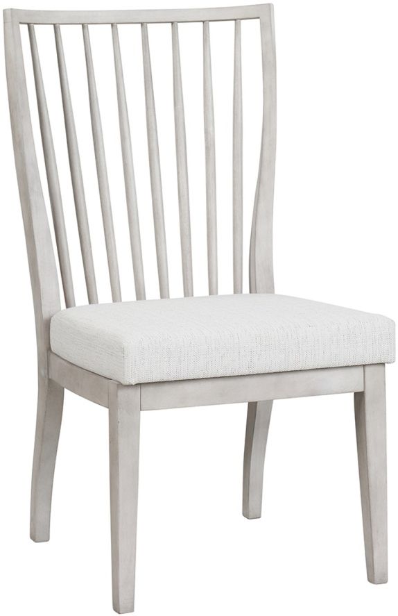 Clearance Universal Explore Home™ Set of 8 Modern Farmhouse Bowen Weathered Gray Side Chair-2